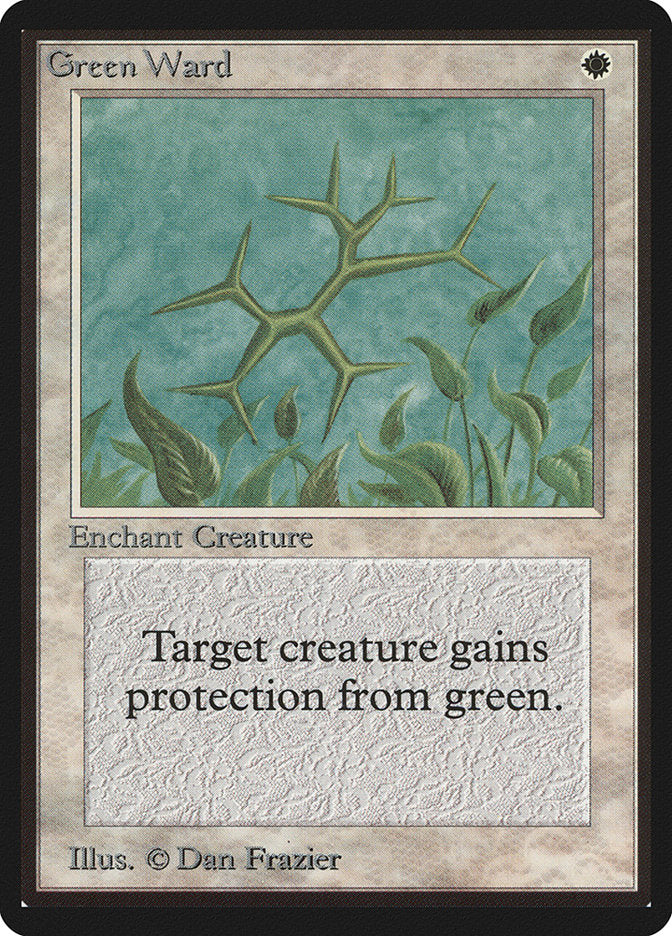 Green Ward [Beta Edition] MTG Single Magic: The Gathering | Red Claw Gaming
