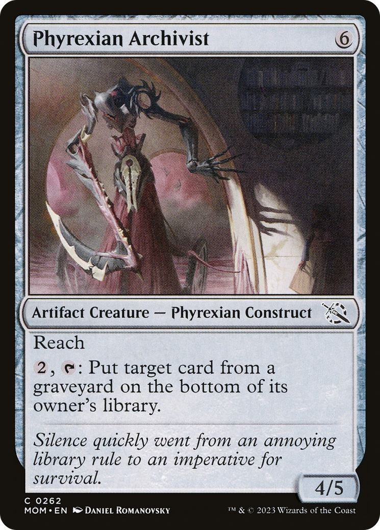 Phyrexian Archivist [March of the Machine] MTG Single Magic: The Gathering    | Red Claw Gaming