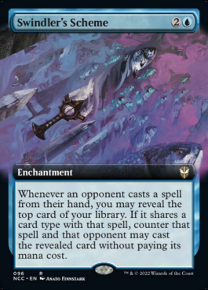 Swindler's Scheme (Extended Art) [Streets of New Capenna Commander] MTG Single Magic: The Gathering | Red Claw Gaming