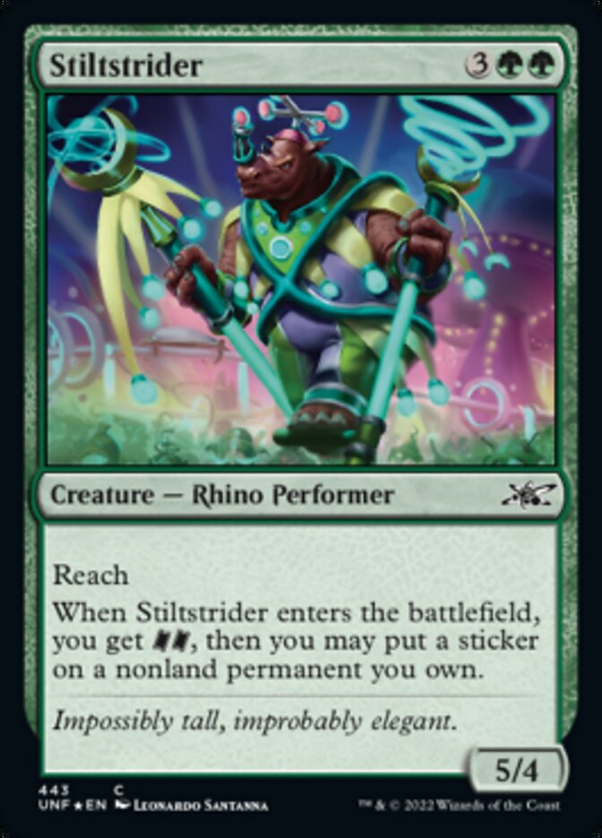 Stiltstrider (Galaxy Foil) [Unfinity] MTG Single Magic: The Gathering    | Red Claw Gaming