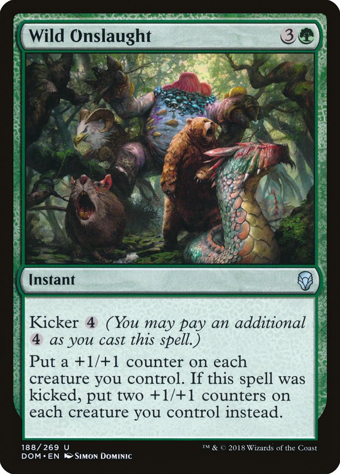 Wild Onslaught [Dominaria] MTG Single Magic: The Gathering | Red Claw Gaming