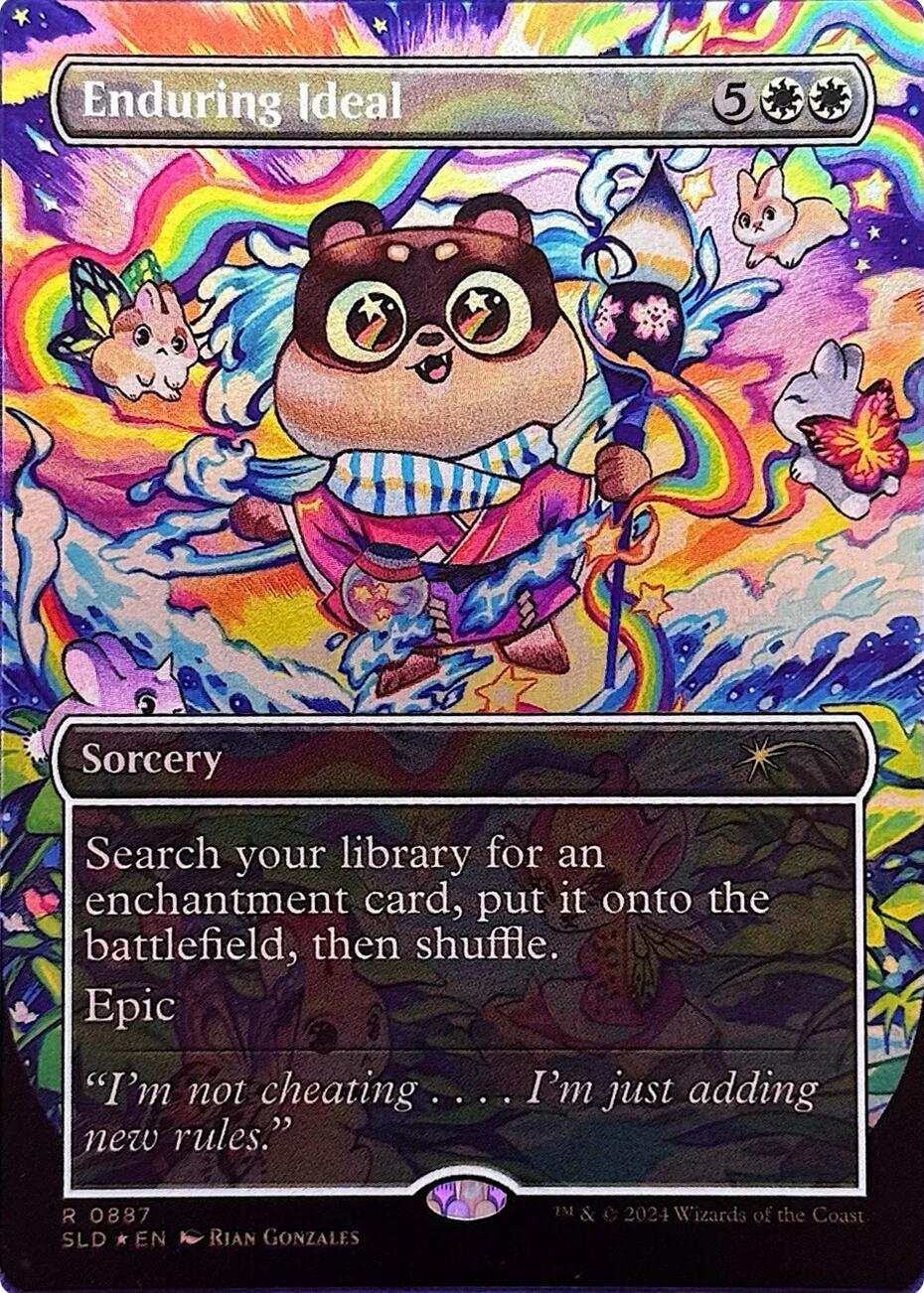 Enduring Ideal (Rainbow Foil) [Secret Lair Drop Series] MTG Single Magic: The Gathering | Red Claw Gaming