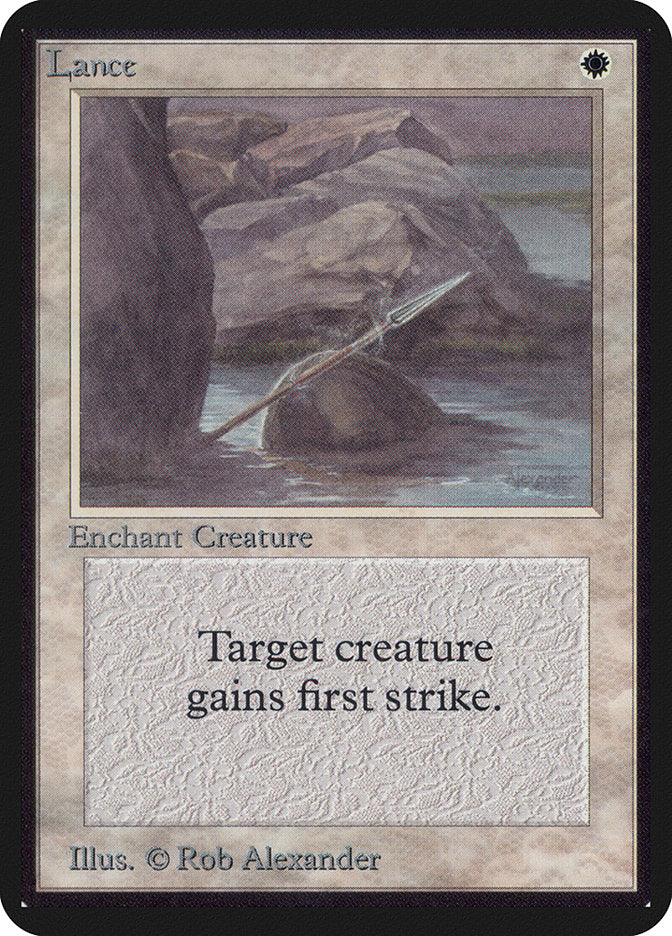 Lance [Alpha Edition] MTG Single Magic: The Gathering | Red Claw Gaming