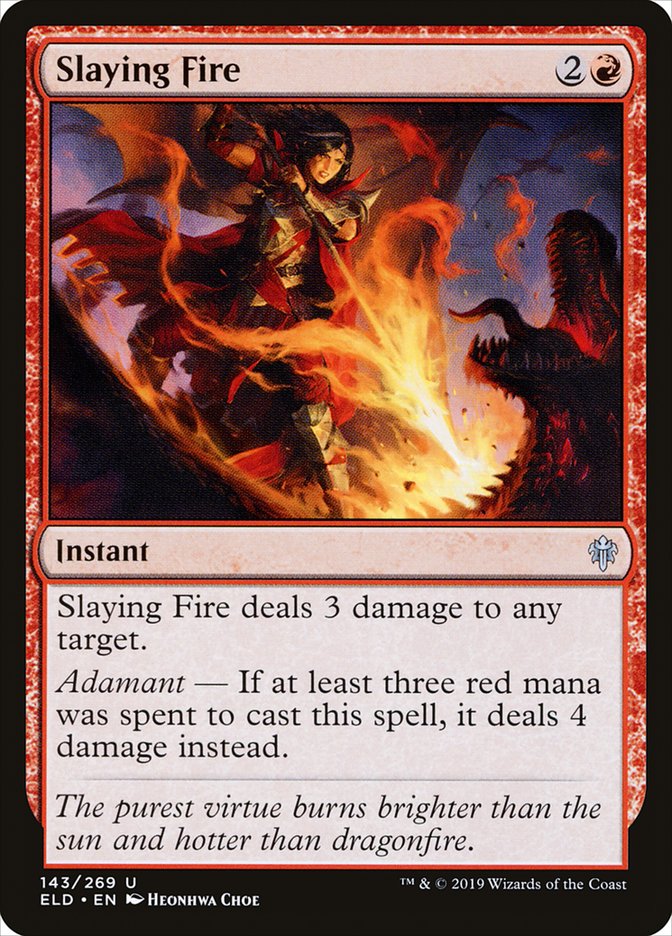 Slaying Fire [Throne of Eldraine] MTG Single Magic: The Gathering | Red Claw Gaming