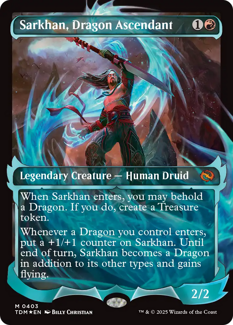 Sarkhan, Dragon Ascendant (0403) (Showcase) [Tarkir: Dragonstorm] MTG Single Magic: The Gathering | Red Claw Gaming