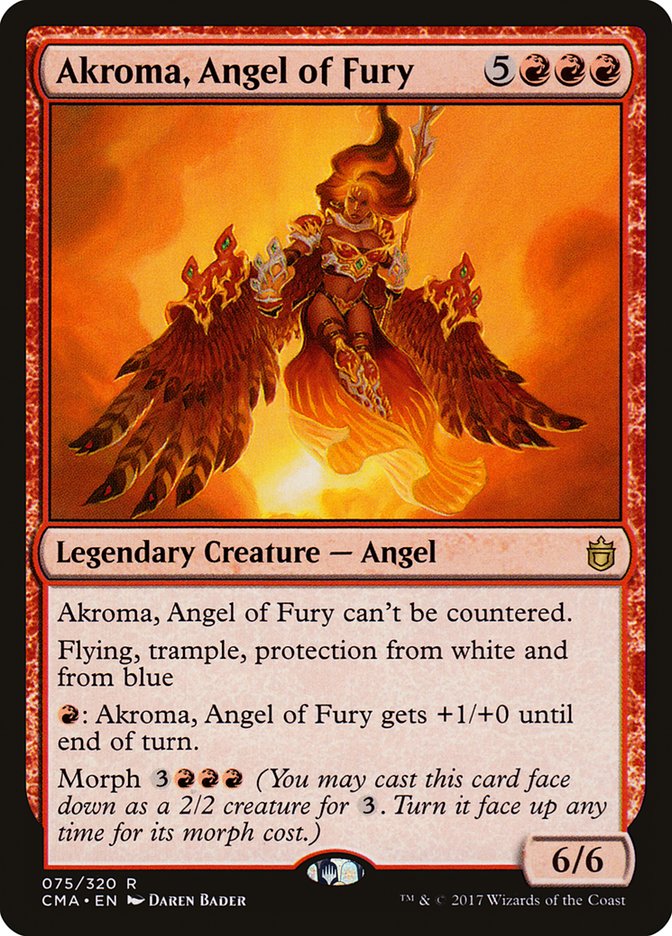 Akroma, Angel of Fury [Commander Anthology] MTG Single Magic: The Gathering | Red Claw Gaming