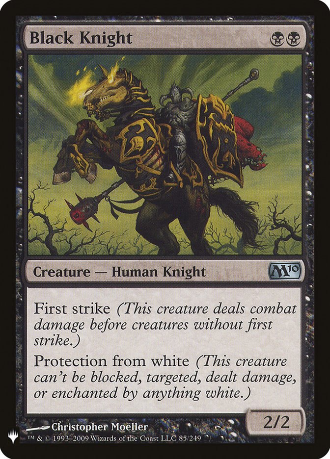 Black Knight [Mystery Booster] MTG Single Magic: The Gathering | Red Claw Gaming