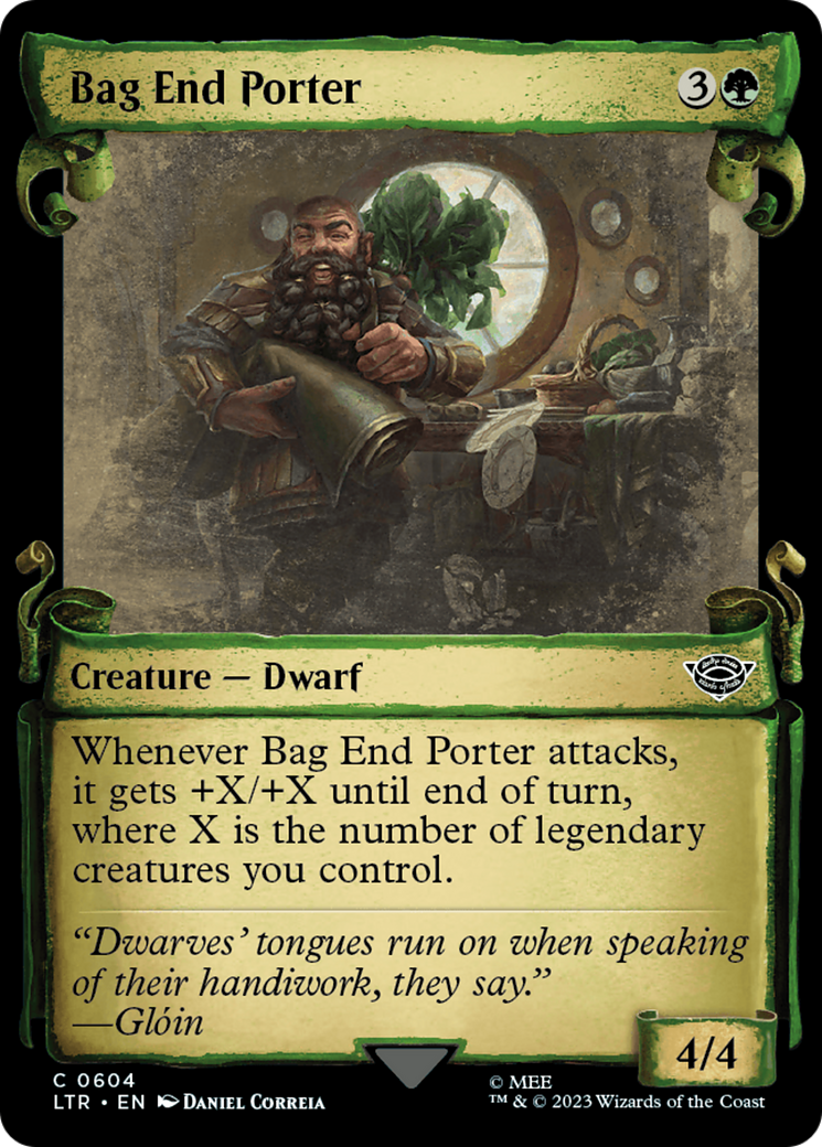 Bag End Porter [The Lord of the Rings: Tales of Middle-Earth Showcase Scrolls] MTG Single Magic: The Gathering | Red Claw Gaming
