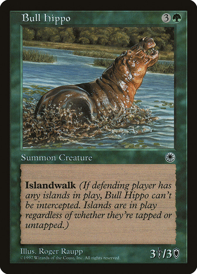 Bull Hippo [Portal Demo Game] MTG Single Magic: The Gathering | Red Claw Gaming