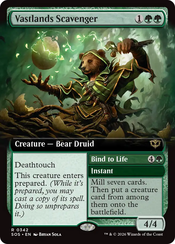 Vastlands Scavenger (Extended Art) [Secrets of Strixhaven] MTG Single Magic: The Gathering | Red Claw Gaming