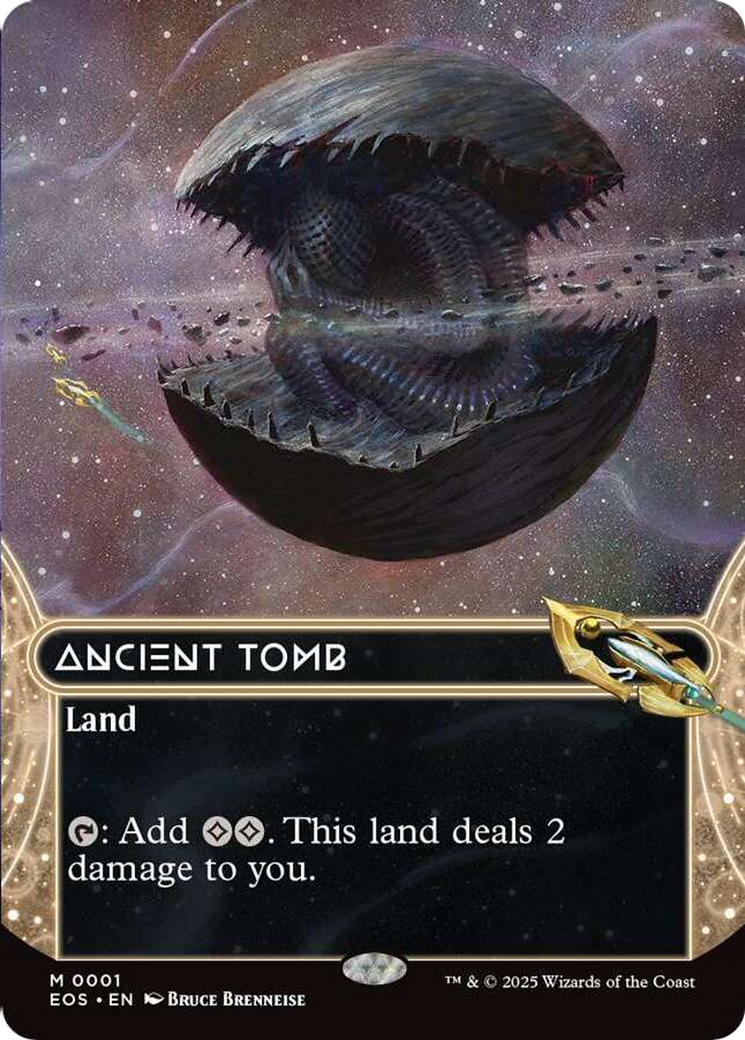 Ancient Tomb (0001) (Borderless) [Edge of Eternities: Stellar Sights] MTG Single Magic: The Gathering | Red Claw Gaming