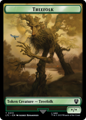 Beast // Treefolk Double Sided Token [The Lord of the Rings: Tales of Middle-Earth Commander Tokens] MTG Single Magic: The Gathering | Red Claw Gaming