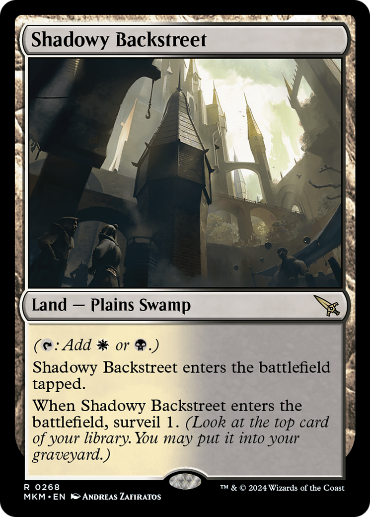 Shadowy Backstreet [Murders at Karlov Manor] MTG Single Magic: The Gathering    | Red Claw Gaming