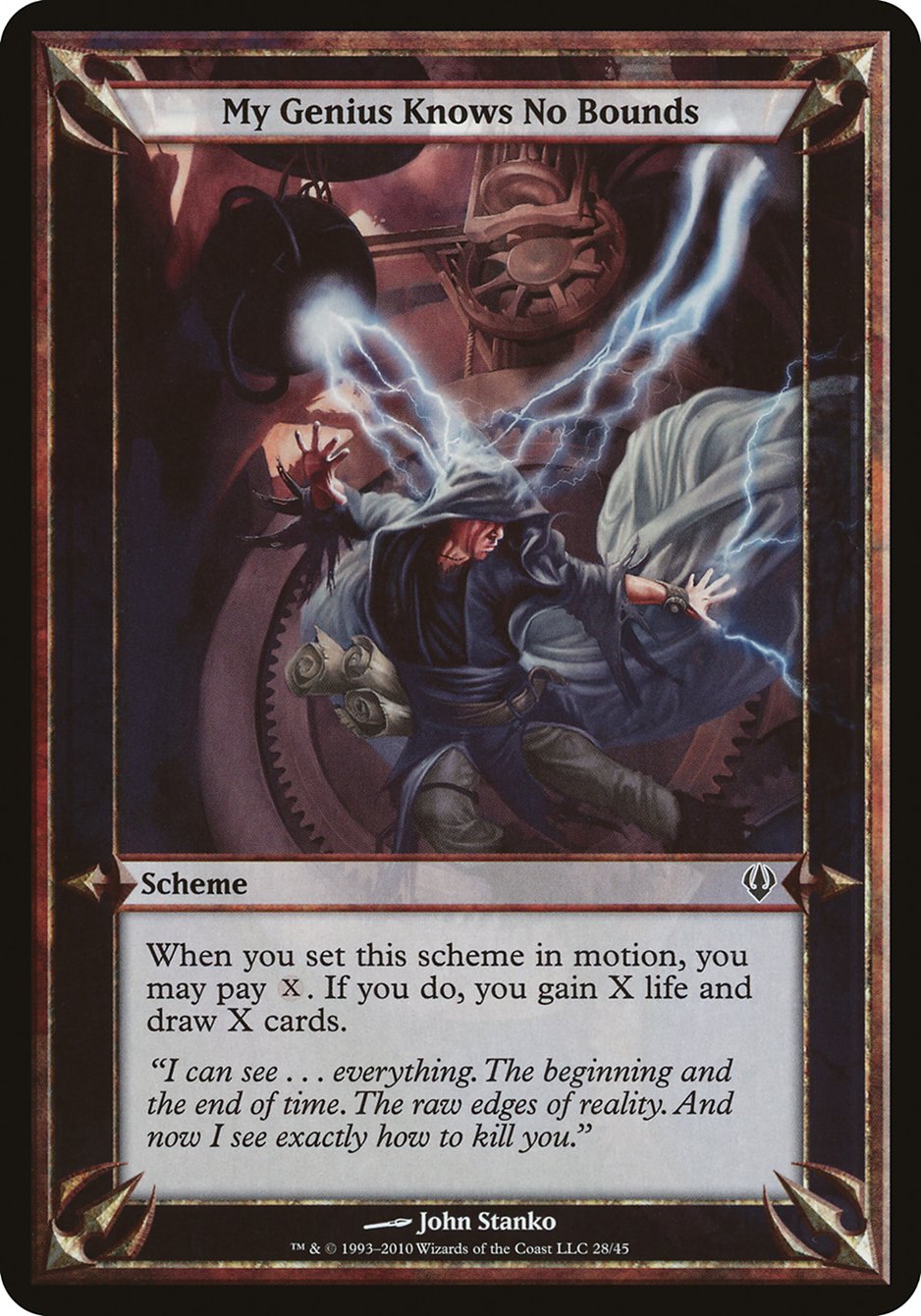 My Genius Knows No Bounds (Schemes) [Archenemy Schemes] MTG Single Magic: The Gathering | Red Claw Gaming