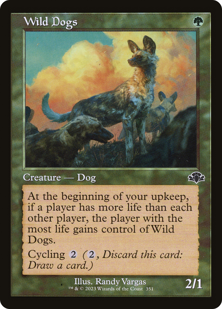 Wild Dogs (Retro) [Dominaria Remastered] MTG Single Magic: The Gathering | Red Claw Gaming