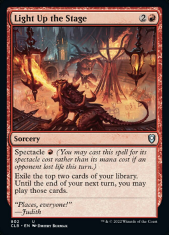 Light Up the Stage [Commander Legends: Battle for Baldur's Gate] MTG Single Magic: The Gathering | Red Claw Gaming