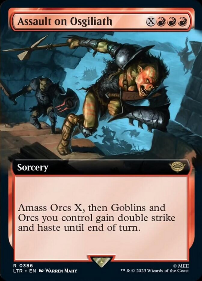 Assault on Osgiliath (Extended Art) [The Lord of the Rings: Tales of Middle-Earth] MTG Single Magic: The Gathering | Red Claw Gaming