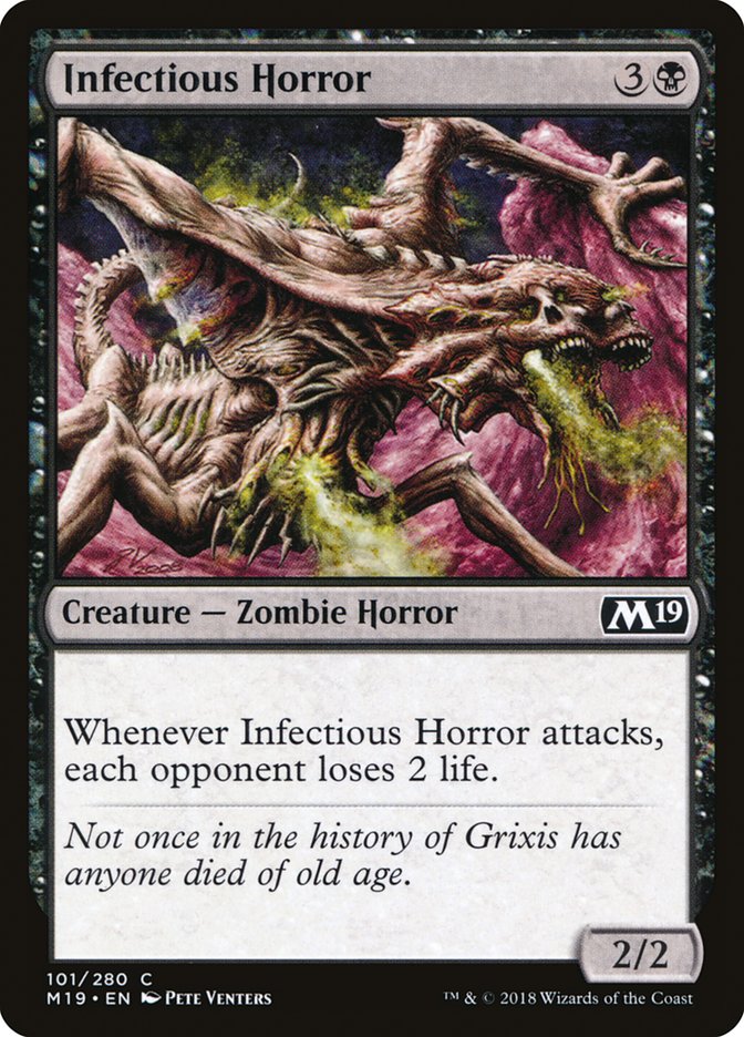 Infectious Horror [Core Set 2019] MTG Single Magic: The Gathering | Red Claw Gaming