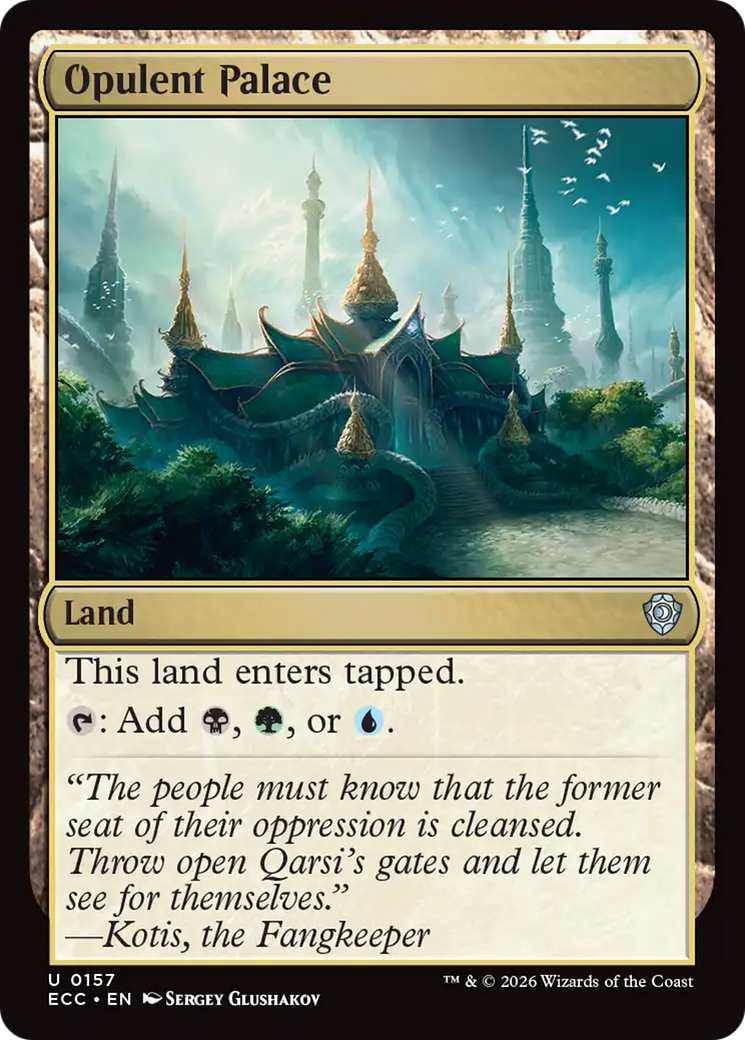 Opulent Palace [Lorwyn Eclipsed Commander] MTG Single Magic: The Gathering | Red Claw Gaming
