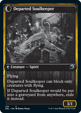 Devoted Grafkeeper // Departed Soulkeeper [Innistrad: Double Feature] MTG Single Magic: The Gathering | Red Claw Gaming