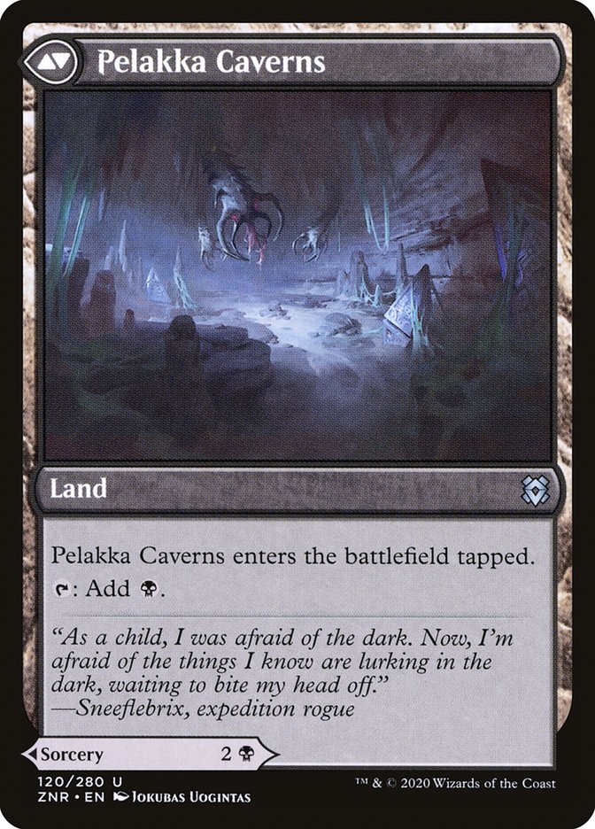 Pelakka Predation // Pelakka Caverns [Zendikar Rising] MTG Single Magic: The Gathering | Red Claw Gaming