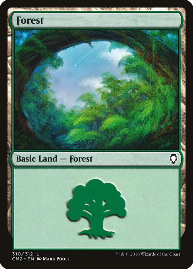 Forest (310) [Commander Anthology Volume II] MTG Single Magic: The Gathering | Red Claw Gaming