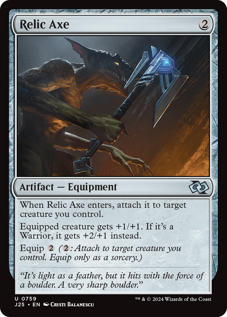 Relic Axe [Foundations Jumpstart] MTG Single Magic: The Gathering | Red Claw Gaming