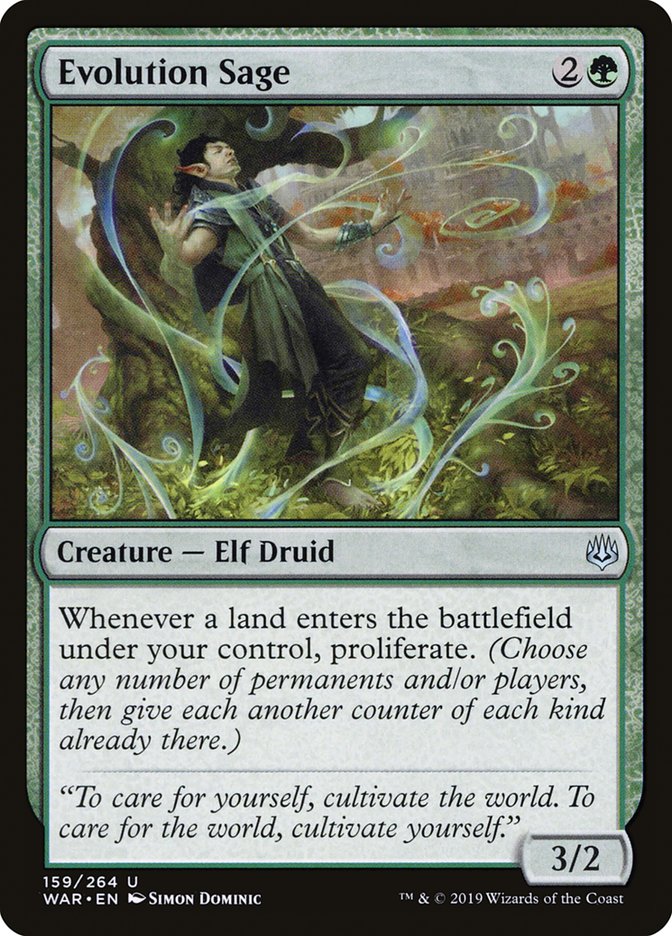 Evolution Sage [War of the Spark] MTG Single Magic: The Gathering | Red Claw Gaming