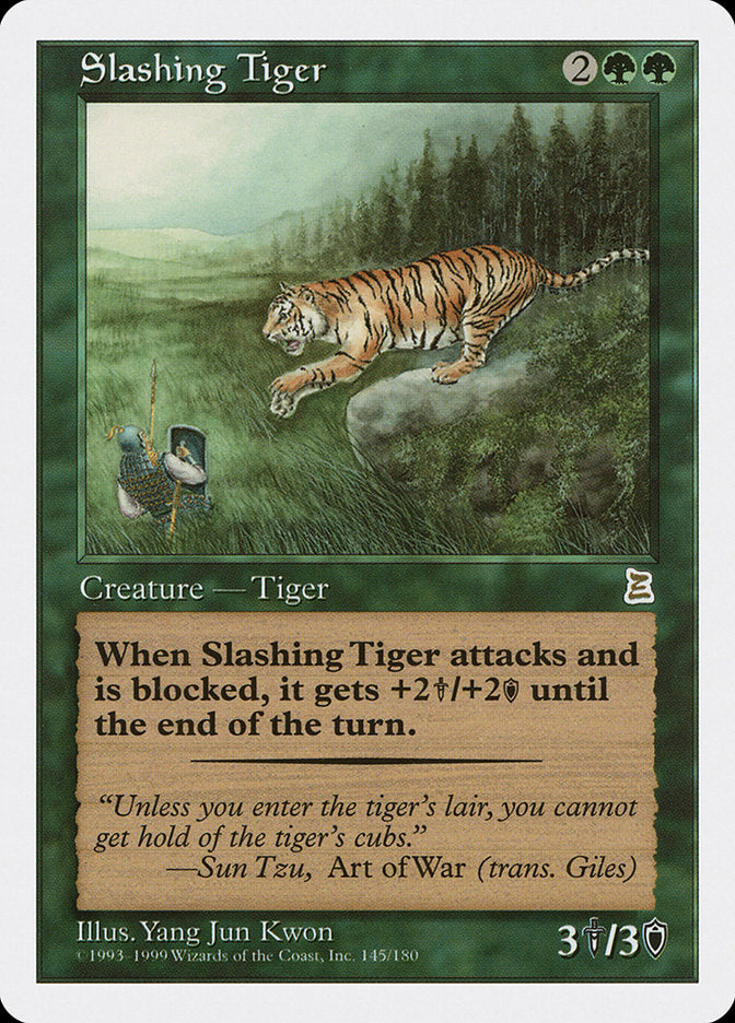 Slashing Tiger [Portal Three Kingdoms] MTG Single Magic: The Gathering | Red Claw Gaming