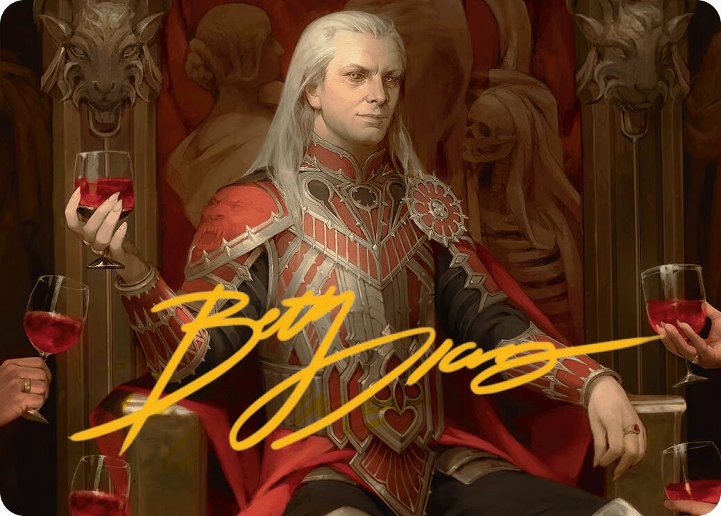 Edgar Markov Art Card (Gold-Stamped Signature) [Innistrad Remastered Art Series] MTG Single Magic: The Gathering | Red Claw Gaming