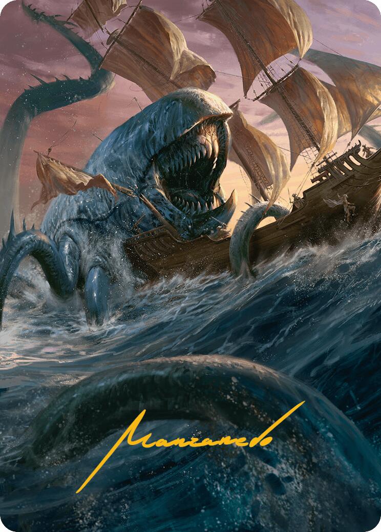 Hullbreaker Horror Art Card (Gold-Stamped Signature) [Innistrad Remastered Art Series] MTG Single Magic: The Gathering | Red Claw Gaming