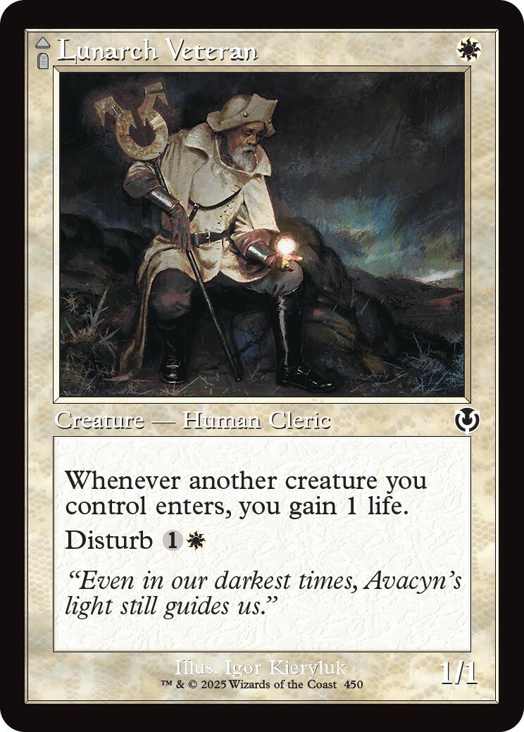 Lunarch Veteran // Luminous Phantom (Retro Frame) [Innistrad Remastered] MTG Single Magic: The Gathering | Red Claw Gaming