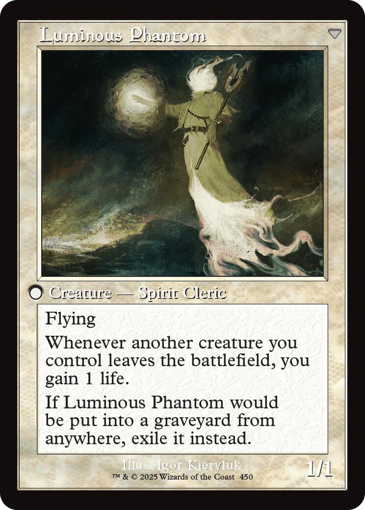 Lunarch Veteran // Luminous Phantom (Retro Frame) [Innistrad Remastered] MTG Single Magic: The Gathering | Red Claw Gaming