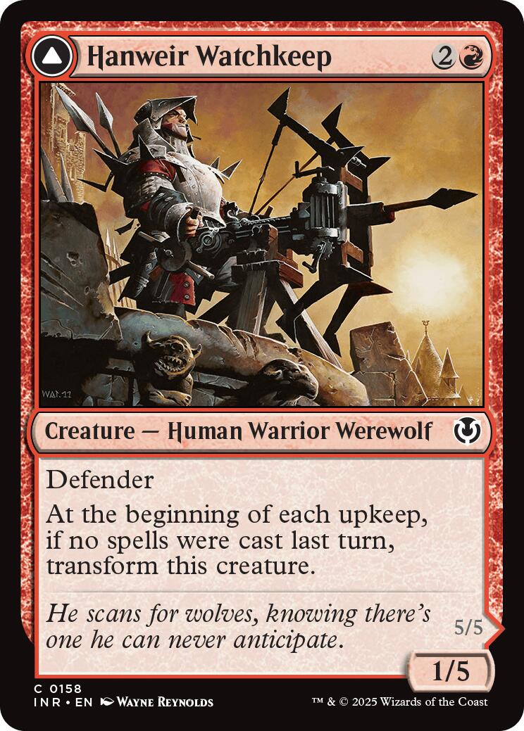 Hanweir Watchkeep // Bane of Hanweir [Innistrad Remastered] MTG Single Magic: The Gathering | Red Claw Gaming