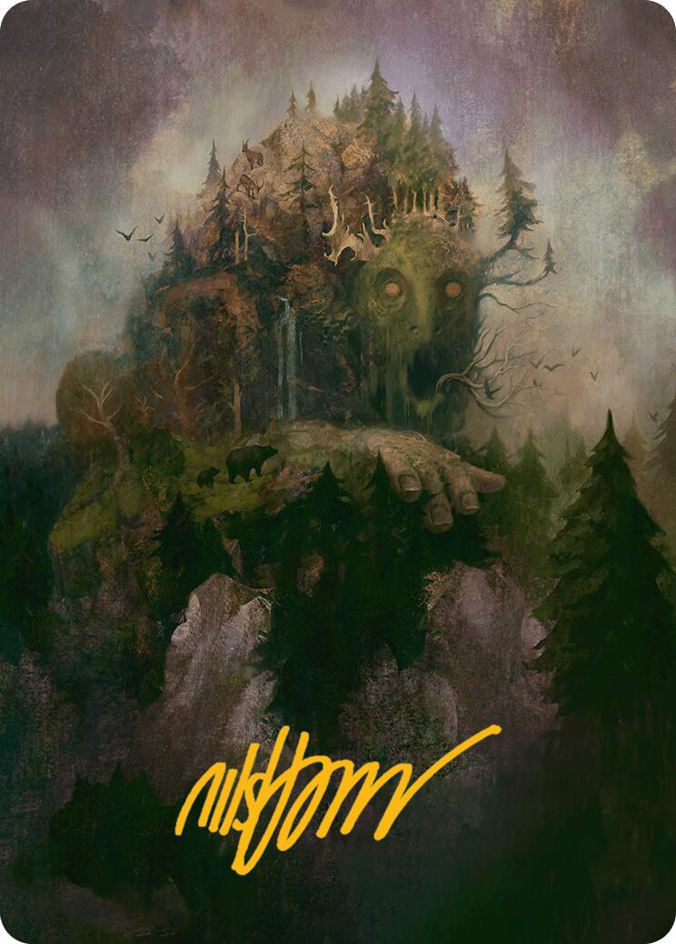 Cultivator Colossus Art Card (Gold-Stamped Signature) [Innistrad Remastered Art Series] MTG Single Magic: The Gathering | Red Claw Gaming