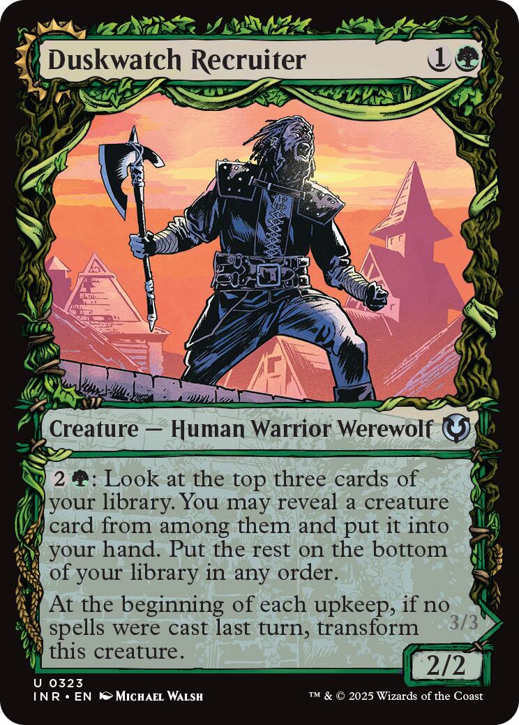 Duskwatch Recruiter // Krallenhorde Howler (Showcase) [Innistrad Remastered] MTG Single Magic: The Gathering | Red Claw Gaming