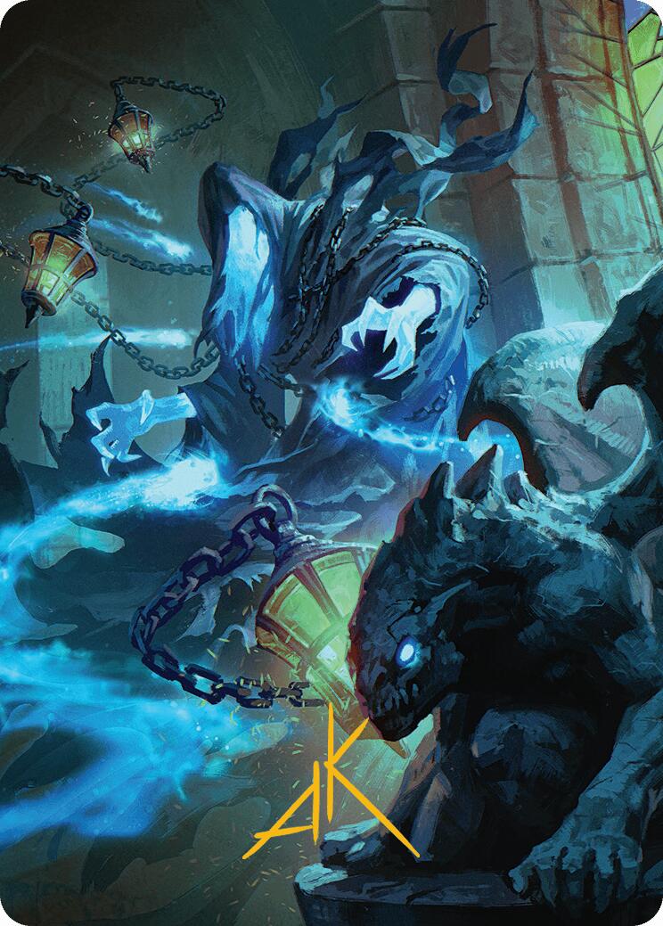 Mausoleum Wanderer Art Card (Gold-Stamped Signature) [Innistrad Remastered Art Series] MTG Single Magic: The Gathering | Red Claw Gaming