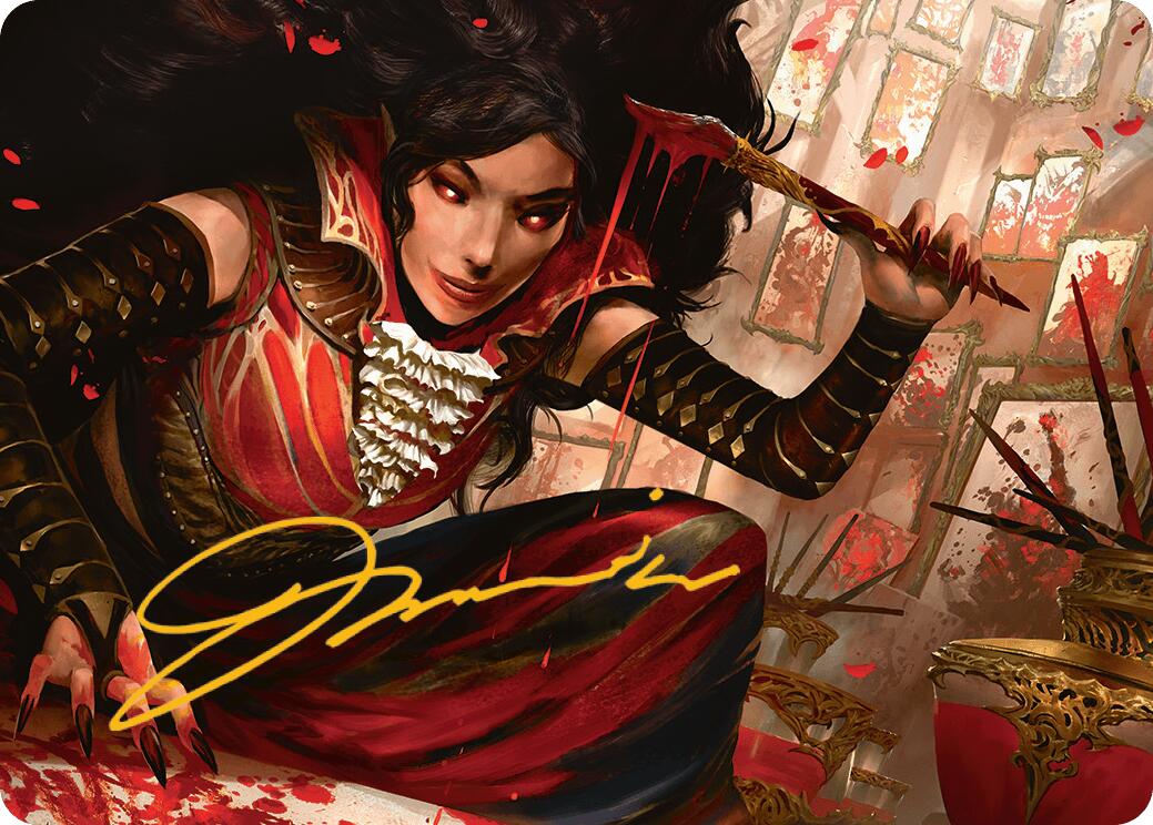 Blood Artist Art Card (Gold-Stamped Signature) [Innistrad Remastered Art Series] MTG Single Magic: The Gathering | Red Claw Gaming