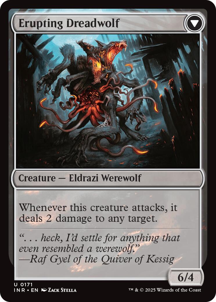 Smoldering Werewolf // Erupting Dreadwolf [Innistrad Remastered] MTG Single Magic: The Gathering | Red Claw Gaming