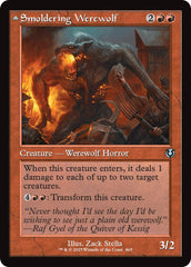 Smoldering Werewolf // Erupting Dreadwolf (Retro Frame) [Innistrad Remastered] MTG Single Magic: The Gathering | Red Claw Gaming