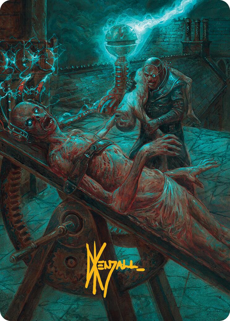 Rooftop Storm Art Card (Gold-Stamped Signature) [Innistrad Remastered Art Series] MTG Single Magic: The Gathering | Red Claw Gaming