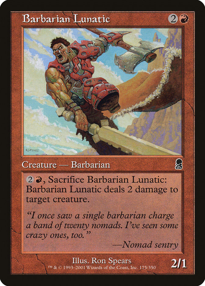 Barbarian Lunatic [Odyssey] MTG Single Magic: The Gathering | Red Claw Gaming