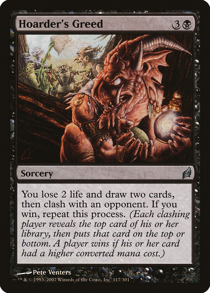 Hoarder's Greed [Lorwyn] MTG Single Magic: The Gathering | Red Claw Gaming