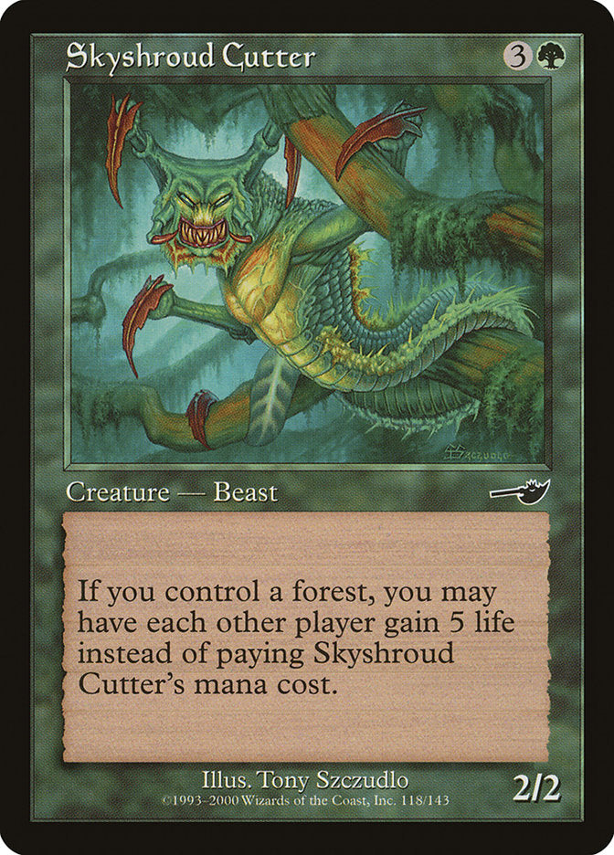 Skyshroud Cutter [Nemesis] MTG Single Magic: The Gathering | Red Claw Gaming