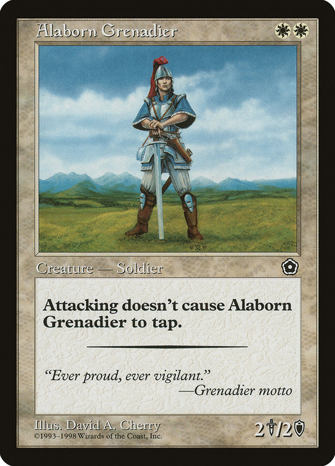 Alaborn Grenadier [Portal Second Age] MTG Single Magic: The Gathering | Red Claw Gaming