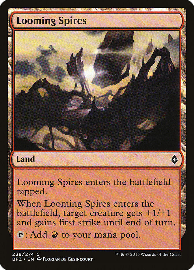 Looming Spires [Battle for Zendikar] MTG Single Magic: The Gathering | Red Claw Gaming