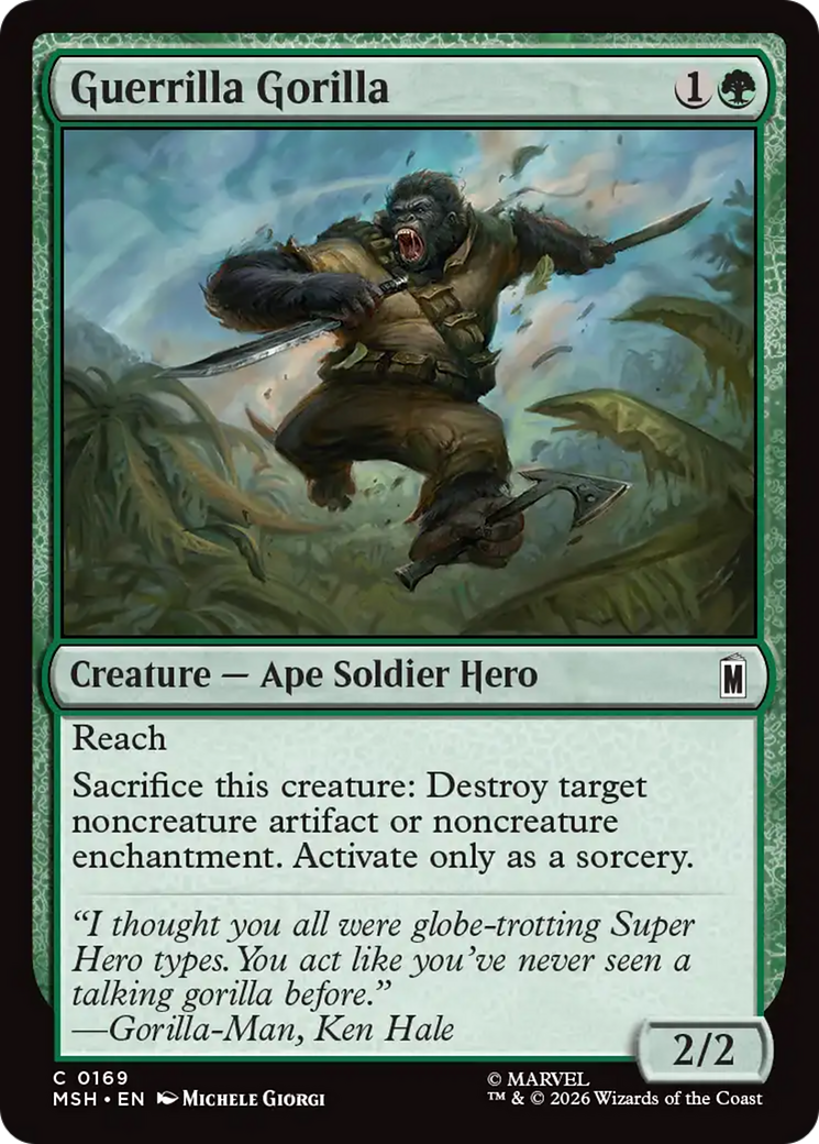 Guerrilla Gorilla [Marvel Super Heroes] | Red Claw Gaming