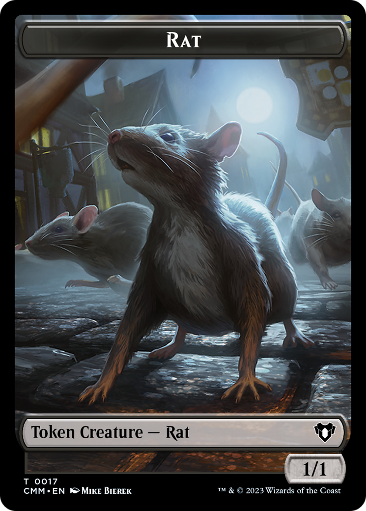 Rat Token [Commander Masters Tokens] MTG Single Magic: The Gathering | Red Claw Gaming