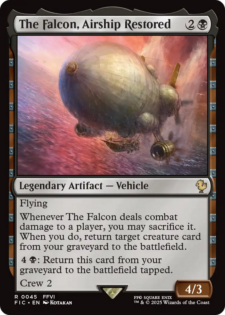 The Falcon, Airship Restored [FINAL FANTASY Commander] MTG Single Magic: The Gathering | Red Claw Gaming