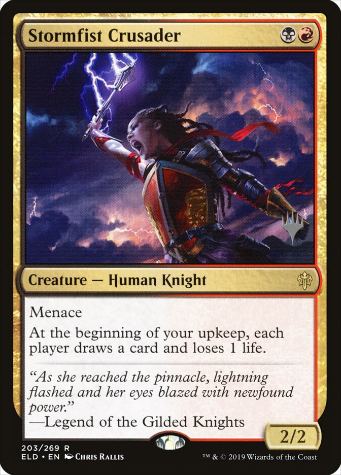 Stormfist Crusader (Promo Pack) [Throne of Eldraine Promos] MTG Single Magic: The Gathering | Red Claw Gaming